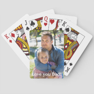 Add your own photo custom Father's Day Playing Cards