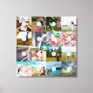 Add your own Photo Customisable 16 images Canvas Print