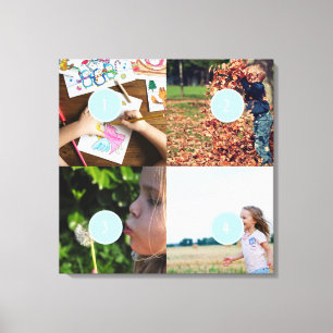 Add your own Photo Customizable 4 images Canvas