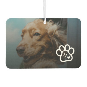 Add Your Own Photo Dog Pets Monogram Car Air Freshener