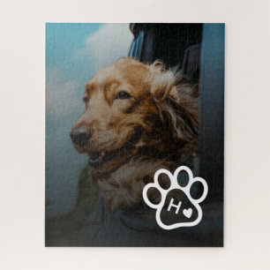 Add Your Own Photo Dog Pets Monogram jigsaw puzzle