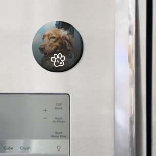 Add Your Own Photo Dog Pets Monogram Magnet