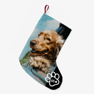 Add Your Own Photo Dog Pets Monogram Small Christmas Stocking