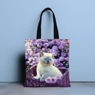 Add Your Own Photo Kitten Cat Pet Tote Bag