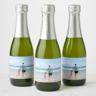 Add Your Own Photo or Text Sparkling Wine Label