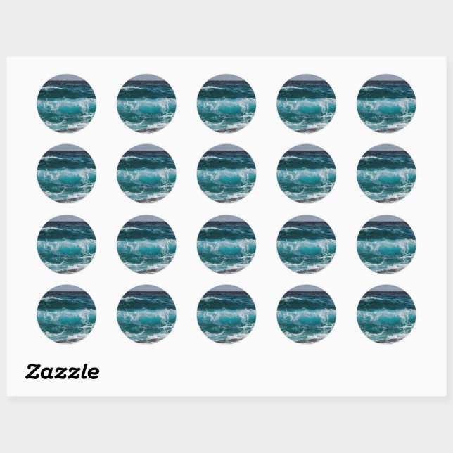 Add Your Own Photo Personalised Classic Round Sticker (Sheet)
