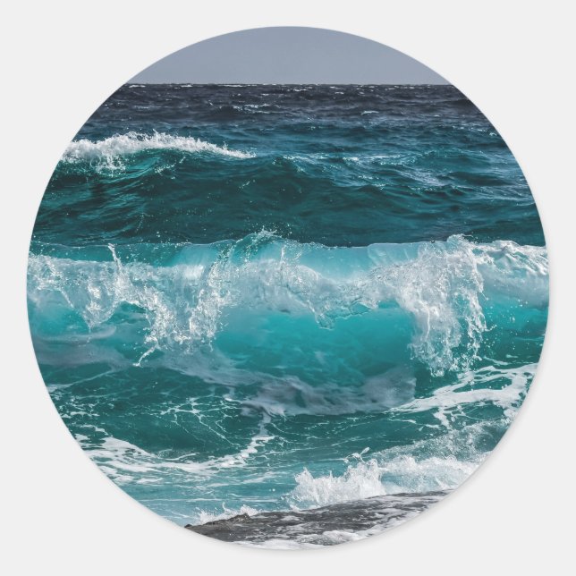 Add Your Own Photo Personalised Classic Round Sticker (Front)