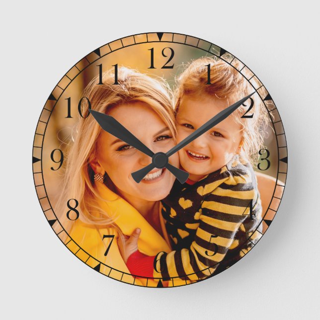 Add Your Own Photo | Template Round Clock (Front)