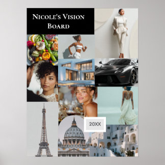 Add Your Own Photo Vision Board Custom Poster