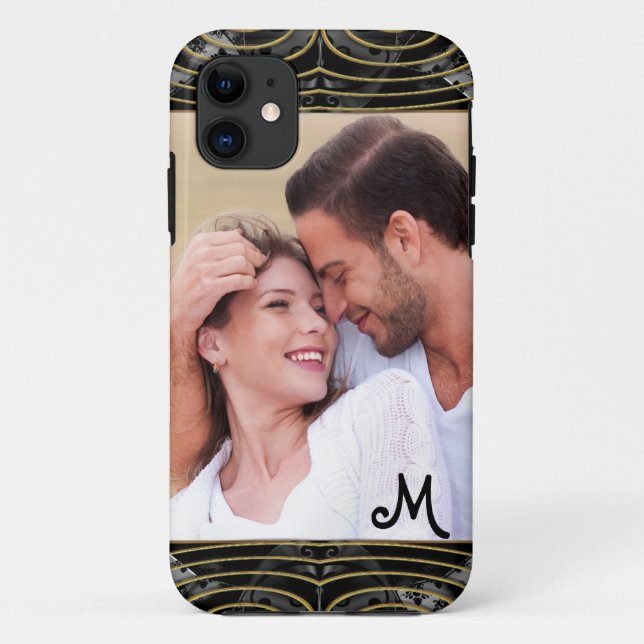 Add Your Own Photo Viva Monogram Case-Mate iPhone Case (Back)