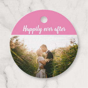 Add Your Own Photo wedding Happily Ever After Favour Tags