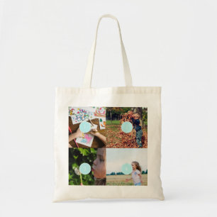 Add Your Own Photos Customisable 4 images Tote Bag