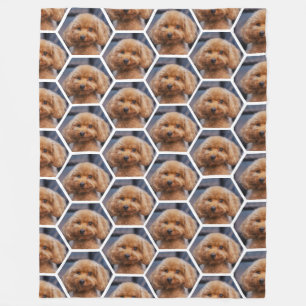 Add Your Own Photos Hexagon Collage Custom Blanket