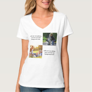 Add your own photos, text and background throw pi T-Shirt
