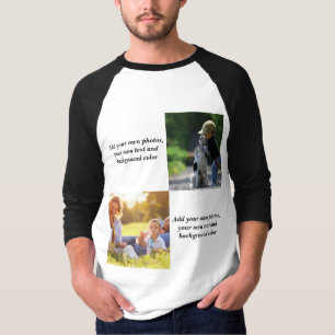 Add your own photos, text and background throw pi T-Shirt