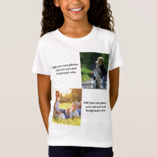 Add your own photos, text and  background throw pi T-Shirt