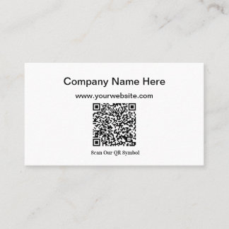 Add Your Own QR Code Business Cards