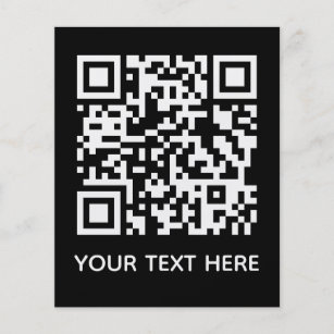 Add your own QR Code text Scan menu link  