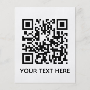 Add your own QR Code text Scan menu link