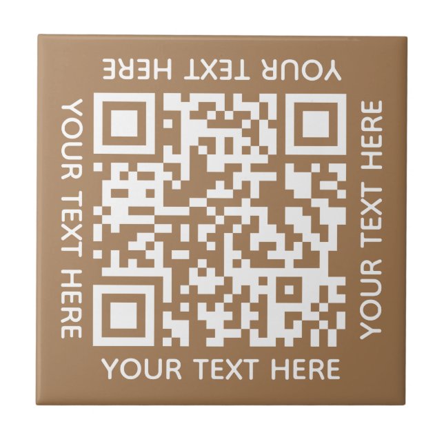 Add your own QR Code text Scan Minimal Simple Tile (Front)
