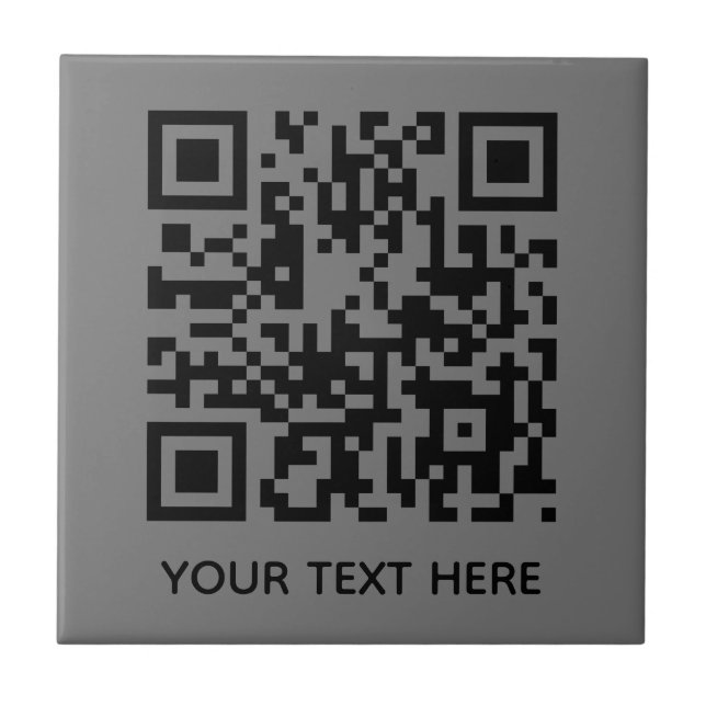 Add your own QR Code text Scan Minimal Simple Tile (Front)