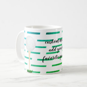add your own quote custom mug golf balll design