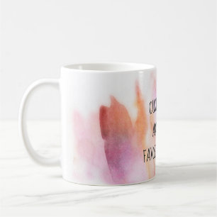 add your own quote custom mug watercolor art