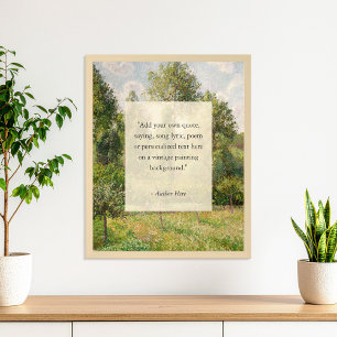 Add Your Own Quote Vintage Landscape Painting Poster