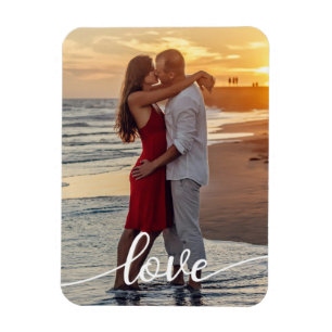 Add Your Own Romantic Love Photo Magnet