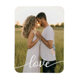 Add Your Own Romantic Love Photo Magnet