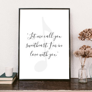 Add Your Own Song Lyric Music Quote Poster