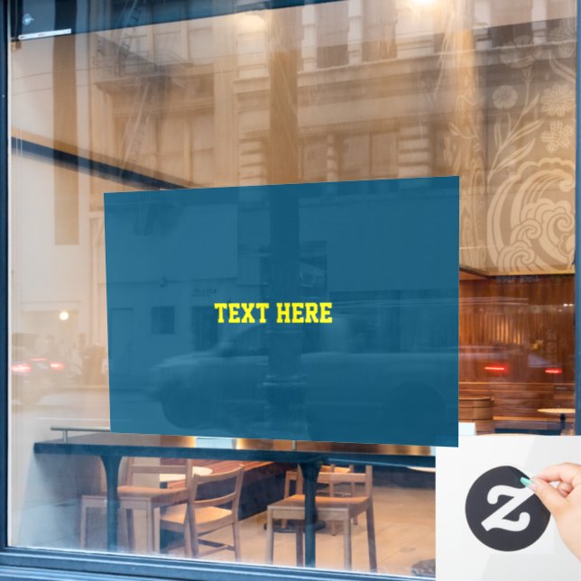 ADD YOUR OWN TEXT (Cafe Window)
