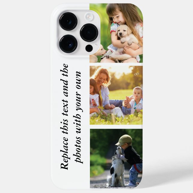 Add your own text and pics  Case-Mate iPhone case (Back)