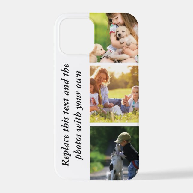 Add your own text and pics  iPhone case (Back)