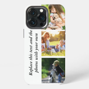Add your own text and pics iPhone 13 pro case