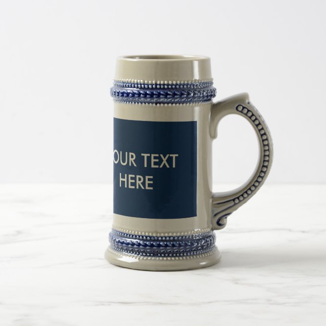 ADD YOUR OWN TEXT BEER STEIN (Right)