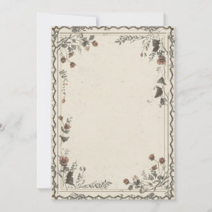 Add YOur Own Text Botanical Floral Scottish Invitation