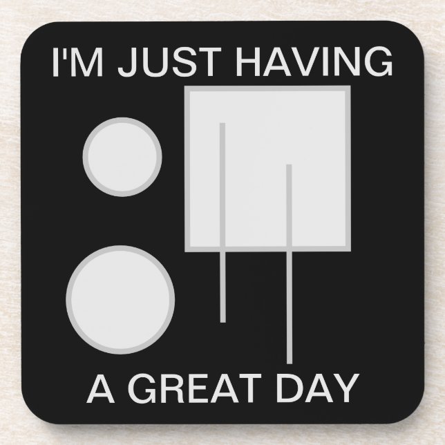 Add Your Own Text Geometric Coaster (Front)