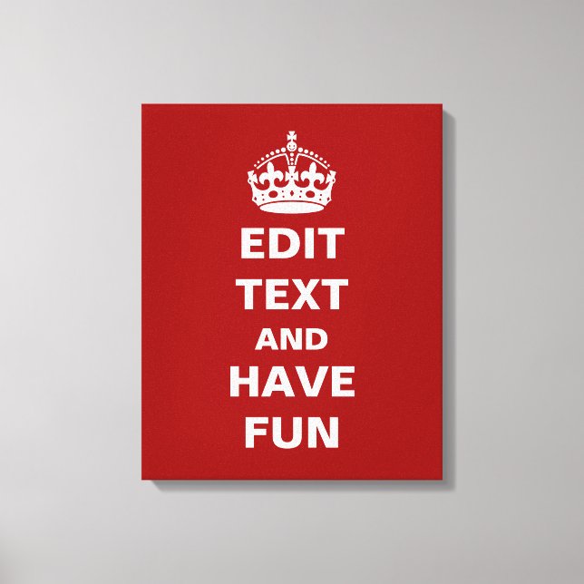 Add your own text here! canvas print (Front)