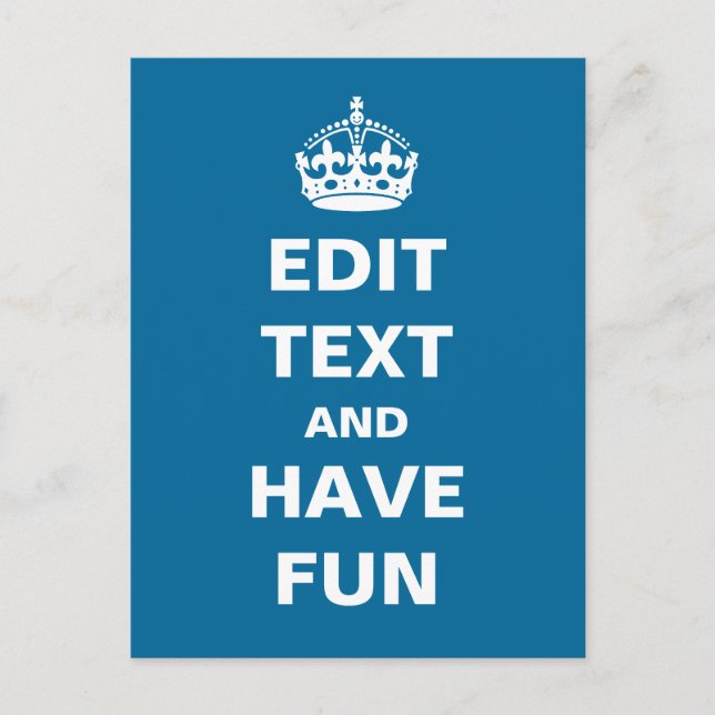 Add your own text here! postcard (Front)