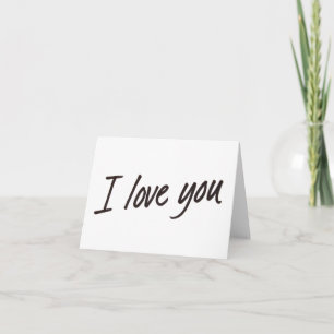 ADD YOUR OWN TEXT I Love You Card