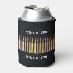 Add Your Own Text or Slogan Ammo Bullet Hunting Can Cooler