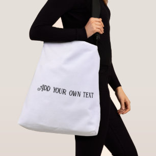 Add your own text Printed Handbag-Shopping Large Crossbody Bag