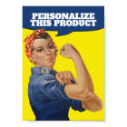 Add Your own Text Rosie the Riveter Personalised