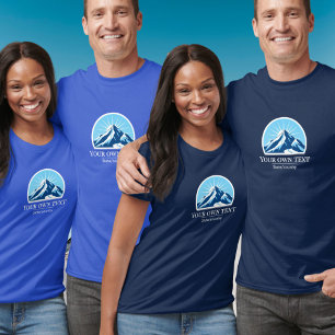 Add your own text ski resort mountain souvenir T-Shirt