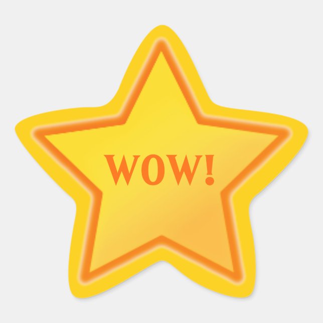 Add Your Own Text Star Sticker (Front)