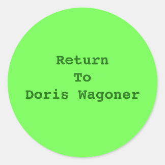 ADD YOUR OWN TEXT-STICKER CLASSIC ROUND STICKER