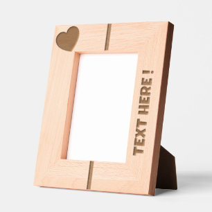 ADD YOUR OWN TEXT wooden Etched Frames