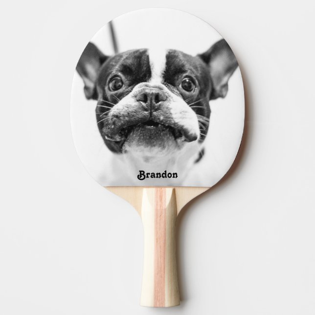 Add Your Pet Photo Ping Pong Paddle (Front)