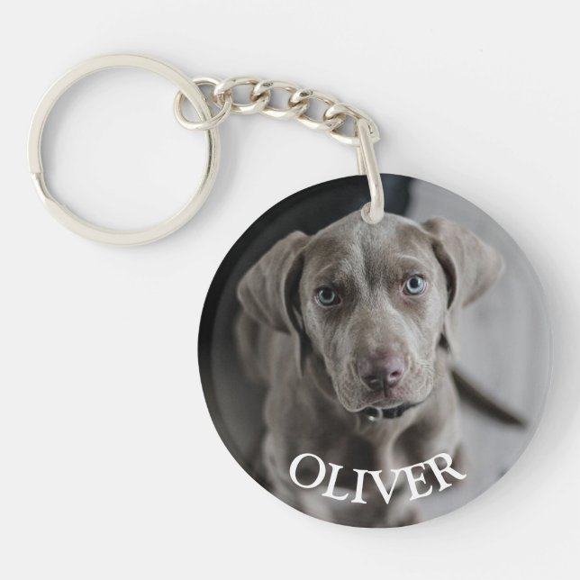 Add Your Pet's Photo Custom Key Chain (Front)